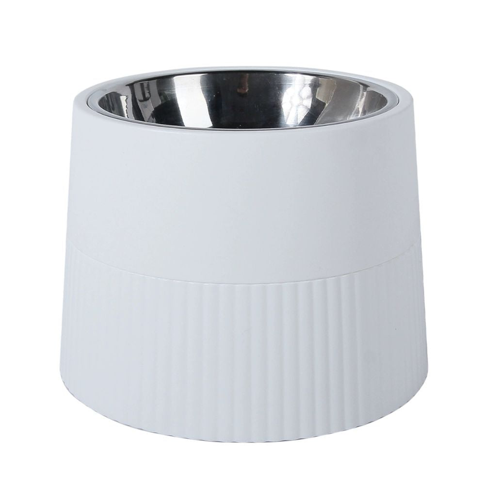 Elevated Stainless Steel Dog Bowl with Detachable Base