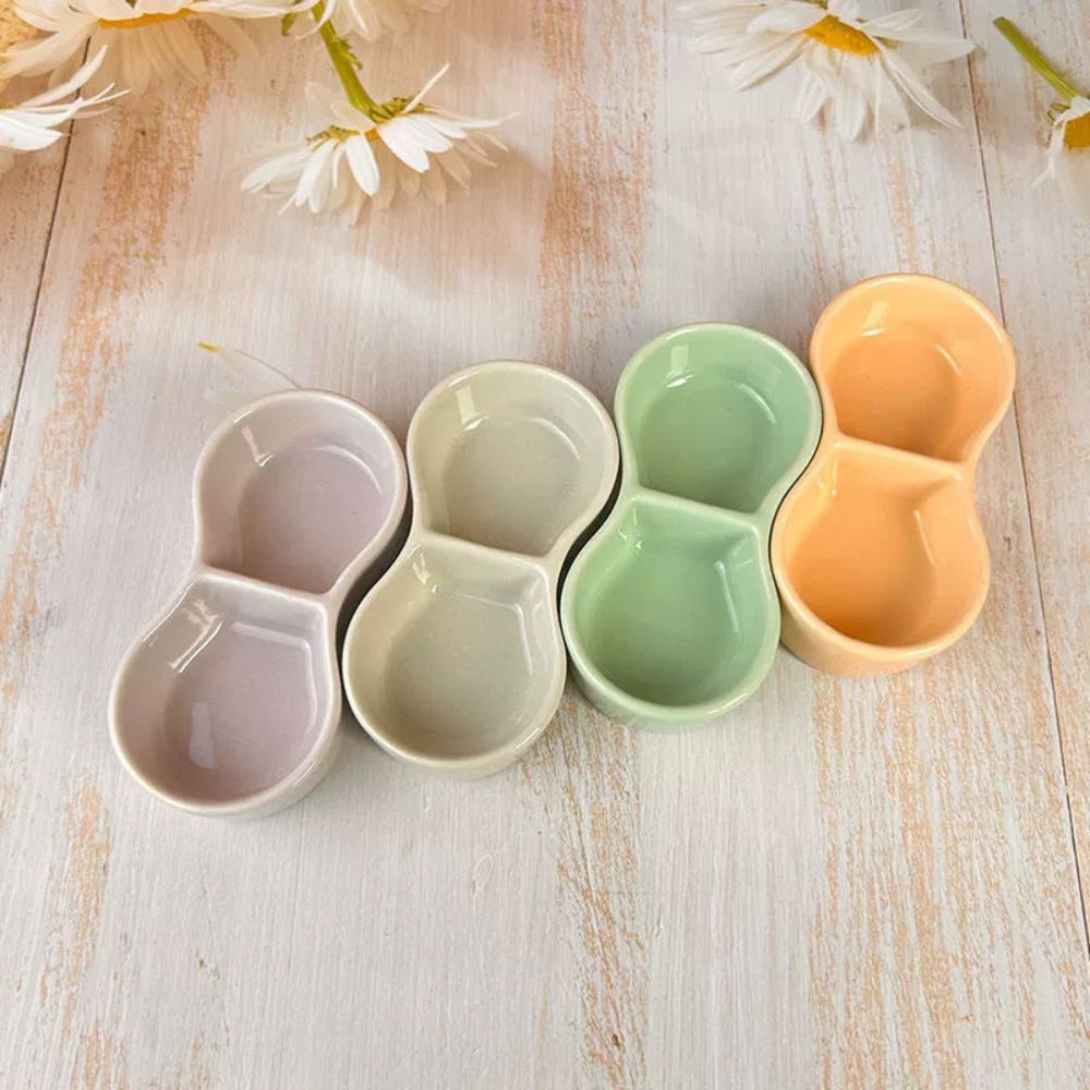 Ceramic Feeding Bowl for Hamsters, Parrots, and Small Pets