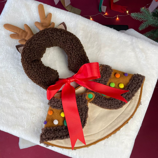 Christmas Dog Scarf Cape | Funny Holiday Pet Accessories