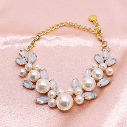 Luxury Gemstone  Pearl Pet Necklace