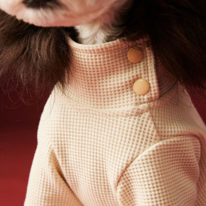 Autumn Winter Waffle Four-Leg Dog Base Shirt