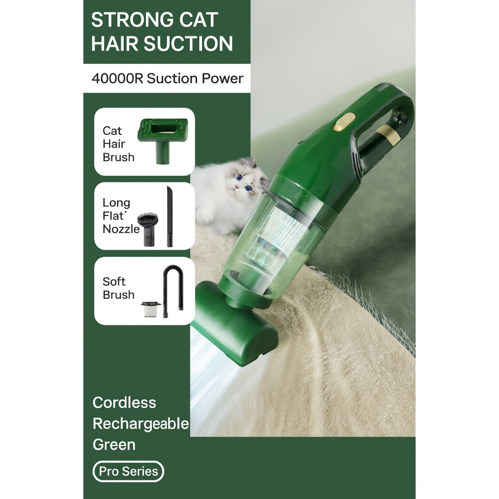 Pet Hair Vacuum – Portable & Powerful