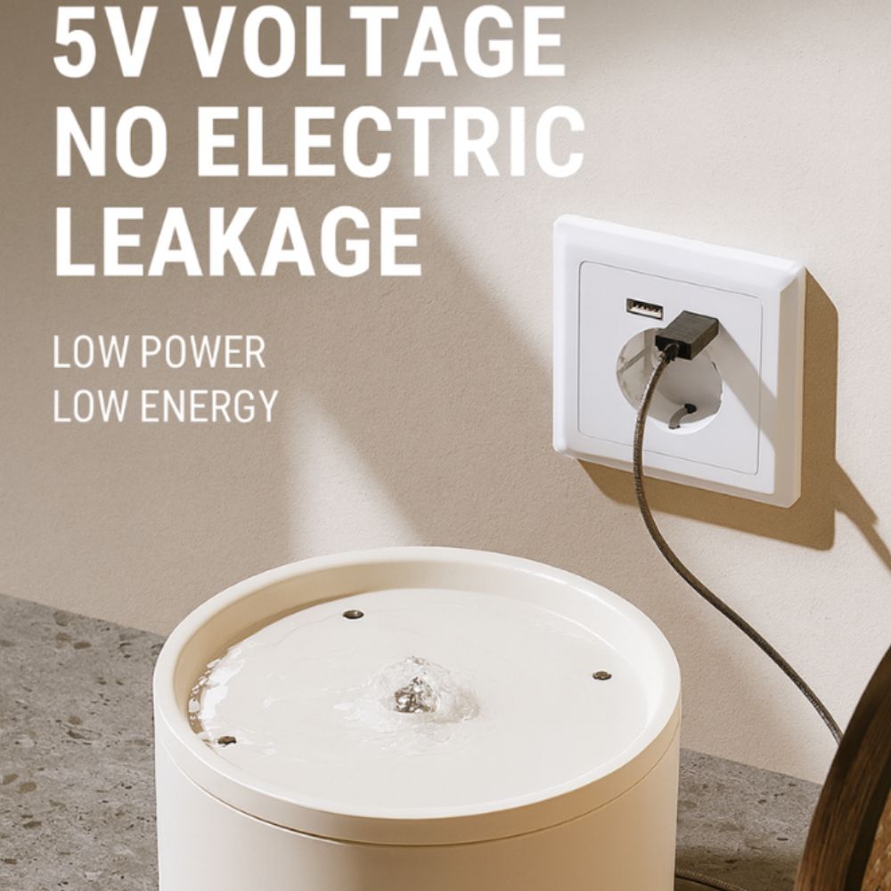 Ceramic Cat Water Fountain – Silent Circulating Pet Dispenser