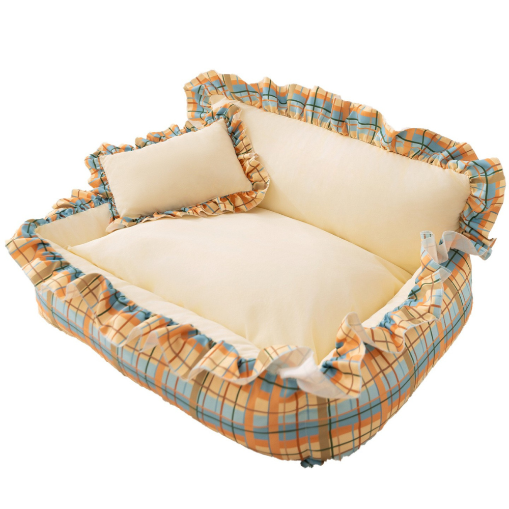 All-Season Cotton Pet Sofa Bed for Dogs and Cats