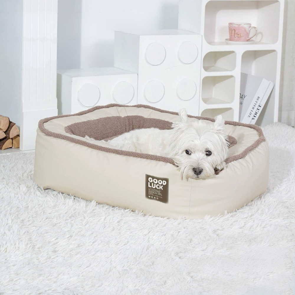 Thickened Winter Plush Dog Bed – Washable Cozy Sleeping Nest