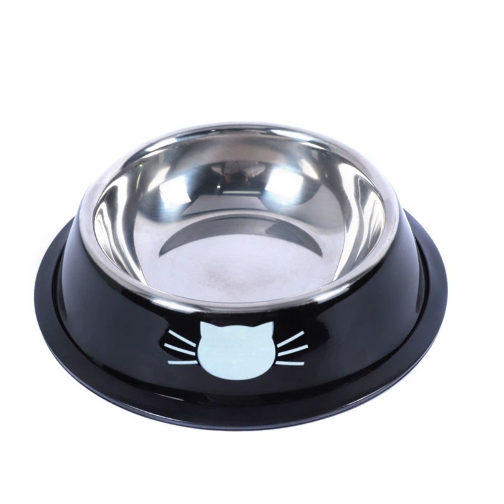 Colorful Stainless Steel Non-Slip Pet Bowl for Cats and Dogs