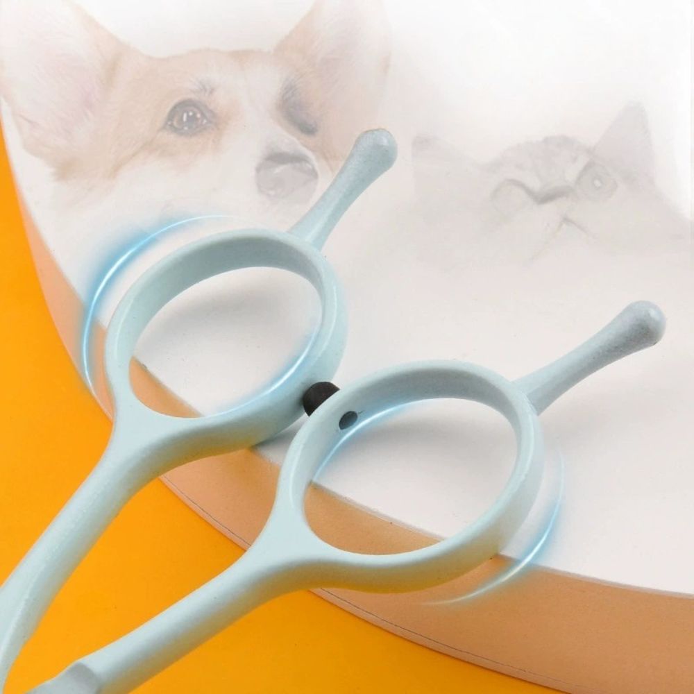 7-Inch Professional Pet Grooming Scissors Set – Curved Straight and Thinning Shears for Dogs and Cats