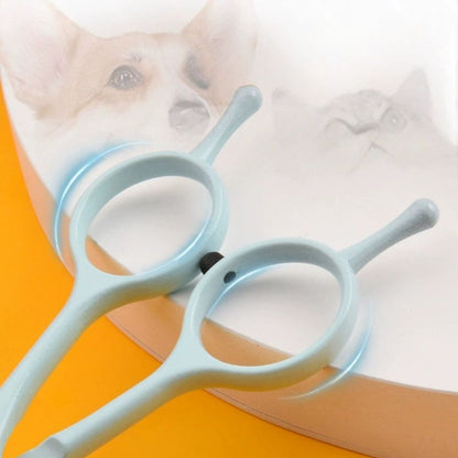 7-Inch Professional Pet Grooming Scissors Set – Curved Straight and Thinning Shears for Dogs and Cats