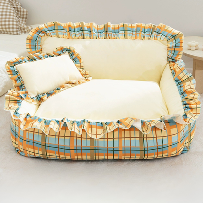 All-Season Cotton Pet Sofa Bed for Dogs and Cats