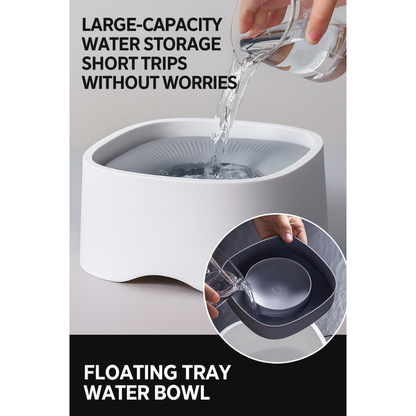 Floating Pet Water Bowl – Spill & Dust Proof
