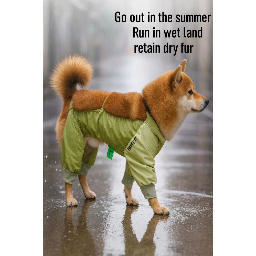Small Dog Waterproof Four-Leg Pants – Dust-Proof, Anti-Urine & Anti-Dirt Outfit