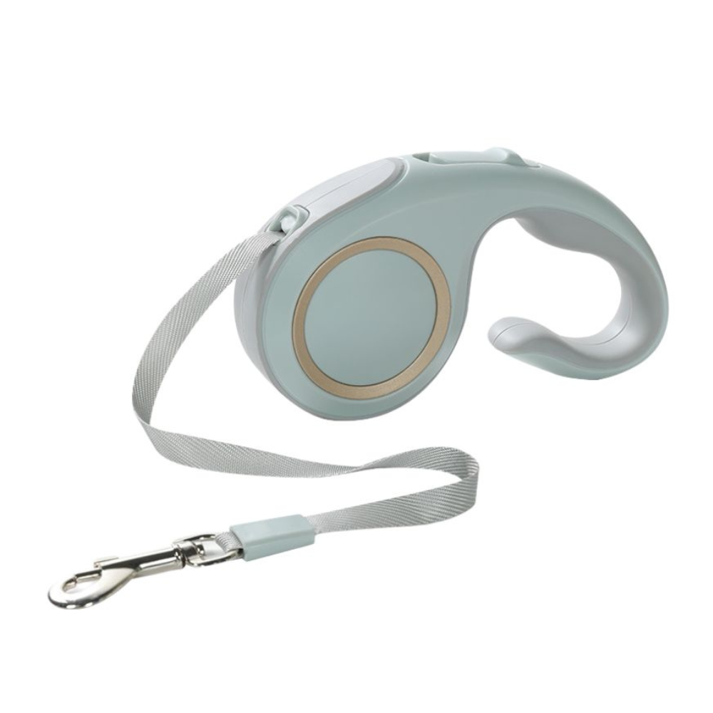Automatic Retractable Reflective Dog Leash with Soft Silicone Handle