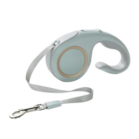 Automatic Retractable Reflective Dog Leash with Soft Silicone Handle