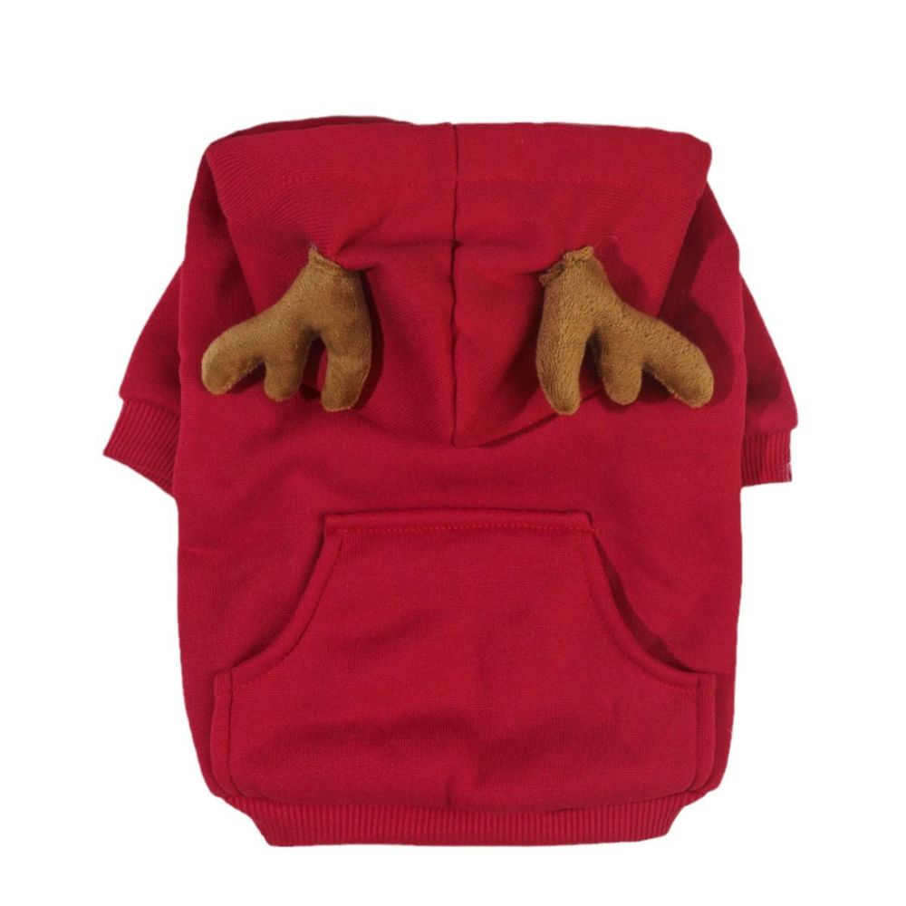 Christmas Reindeer Cosplay Hoodie for Cats and Dogs