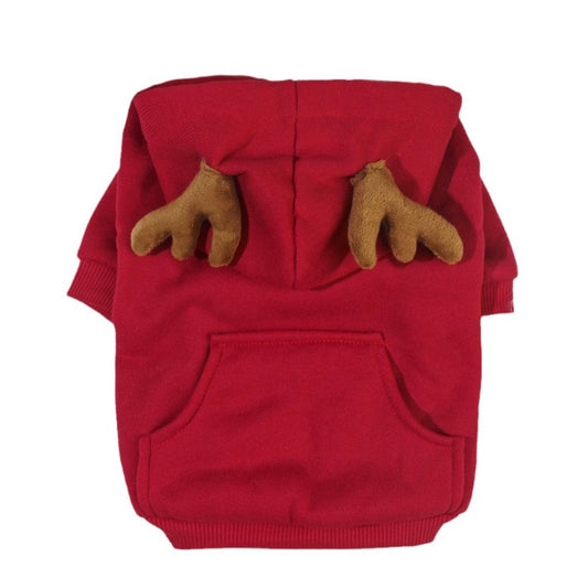 Christmas Reindeer Cosplay Hoodie for Cats and Dogs