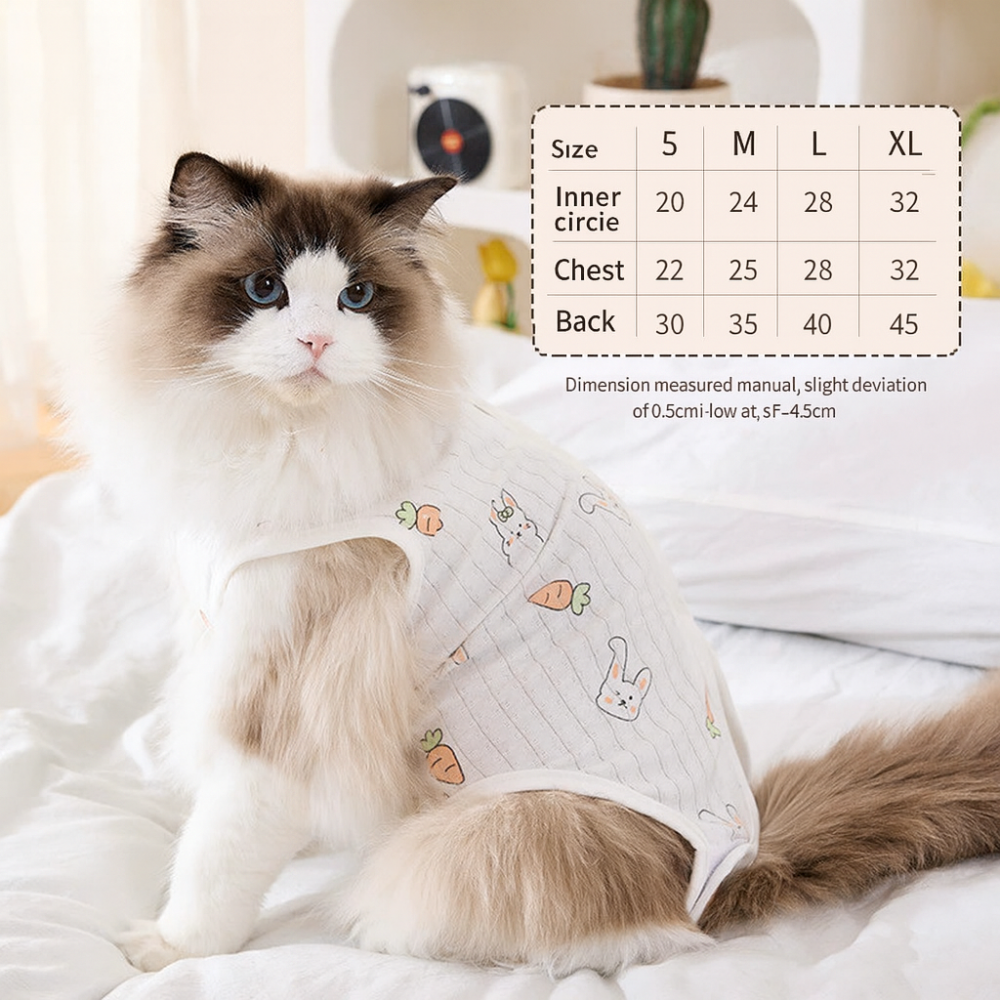 Cat Recovery Suit – Anti-Lick Post-Surgery Outfit for All Seasons
