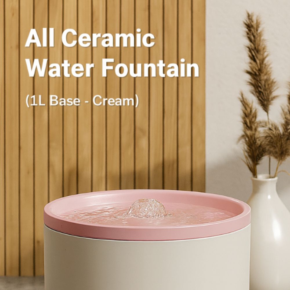 Ceramic Cat Water Fountain – Silent Circulating Pet Dispenser