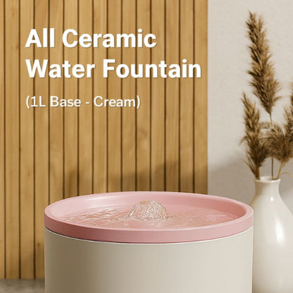 Ceramic Cat Water Fountain – Silent Circulating Pet Dispenser