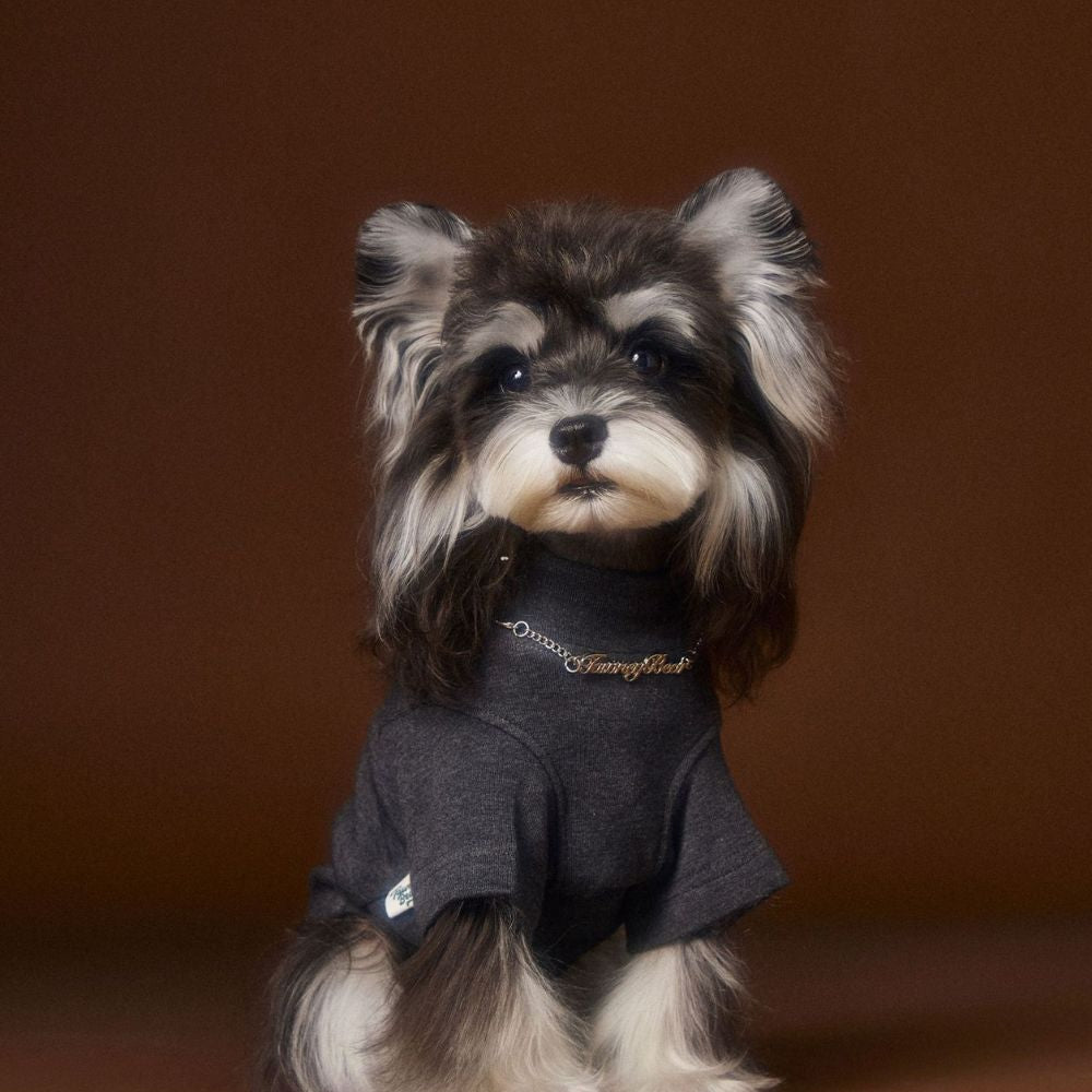 Stylish Solid Color Dog Necklace Two Leg Undershirt Shirt