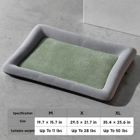 Memory Foam with Plush Cover – Anti-Slip, Orthopedic Comfort Dog Bed