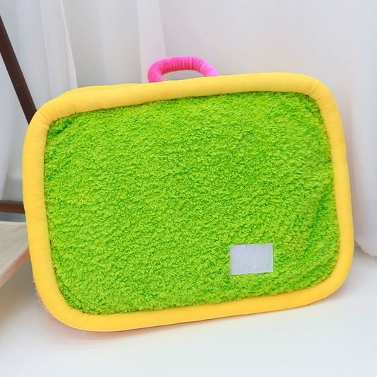 Dopamine Color Plush Dog Bed Washable and Cozy