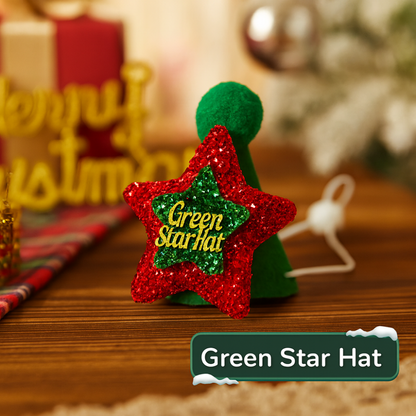 Pet Christmas Hat & Scarf – Festive Accessories for Cats and Dogs