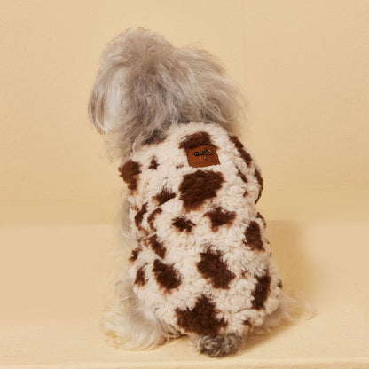 Warm Patchwork Dog Vest for Fall Winter