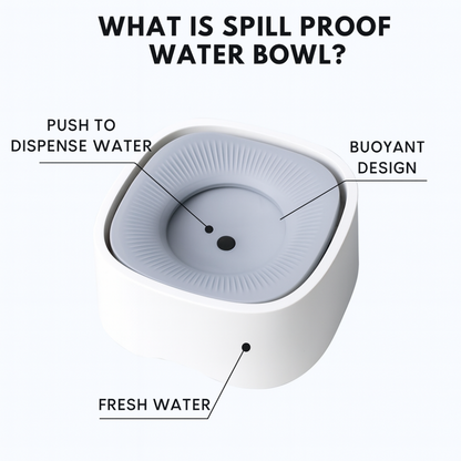 Floating Pet Water Bowl – Spill & Dust Proof
