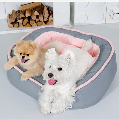 Thickened Winter Plush Dog Bed – Washable Cozy Sleeping Nest