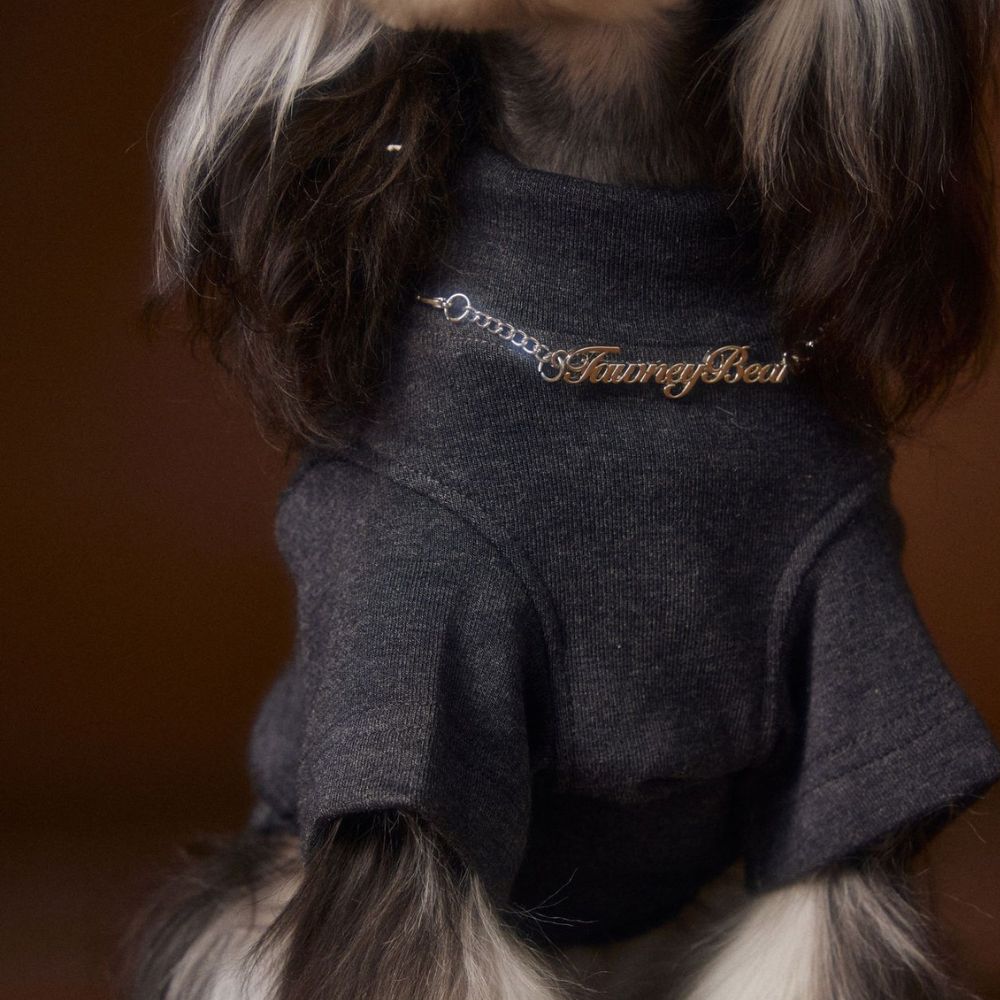 Stylish Solid Color Dog Necklace Two Leg Undershirt Shirt