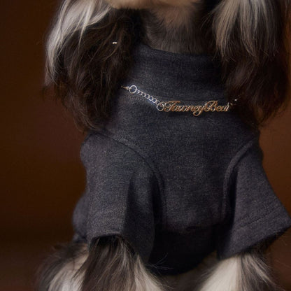 Stylish Solid Color Dog Necklace Two Leg Undershirt Shirt