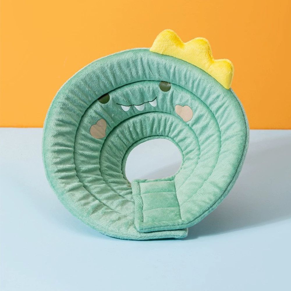 Soft Plush Pet Recovery Collar – Cute Animal Protective Cone