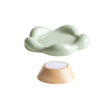 Ceramic Raised Cat Bowl | Pet Food Dish for Cats and Dogs