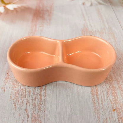 Ceramic Feeding Bowl for Hamsters, Parrots, and Small Pets
