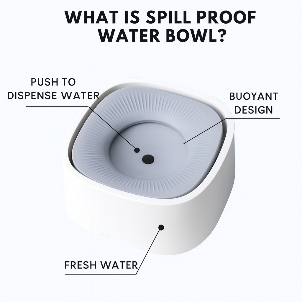 Floating Pet Water Bowl – Spill & Dust Proof