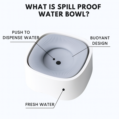 Floating Pet Water Bowl – Spill & Dust Proof
