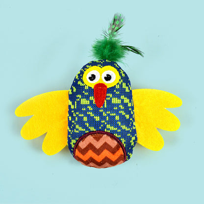 Designer Owl Bell Interactive Colorful Cat Toy