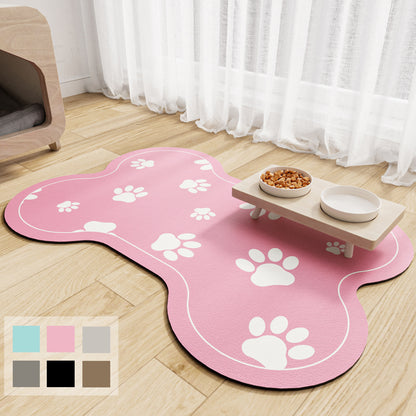 Absorbent Dog Feeding Mat Non-Slip Pet Bowl Pad