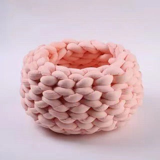 Handmade Knitted Cozy Nest Cat Bed