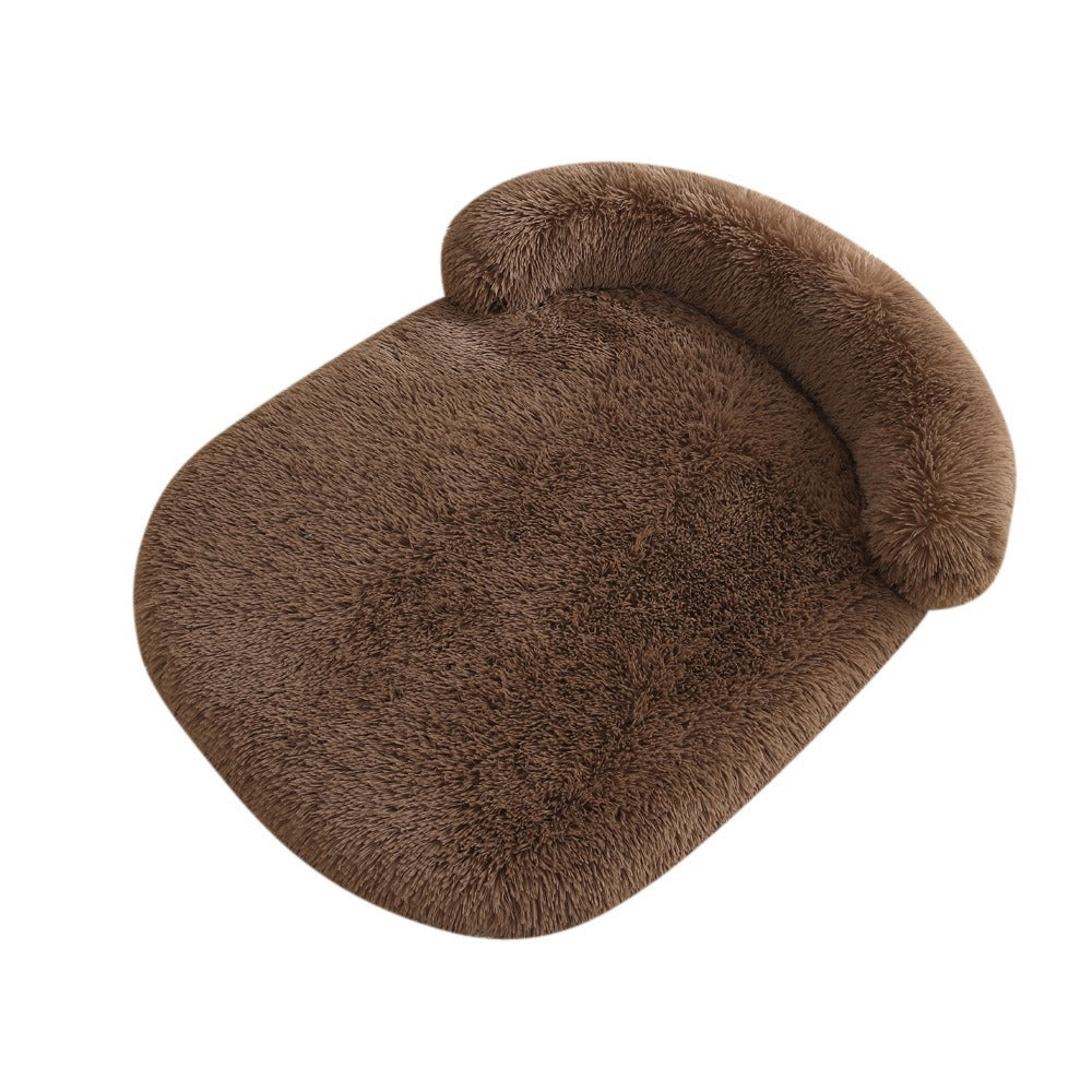 Plush Fluffy Pillow Support Winter Dog Bed