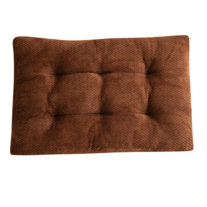 Plush Pineapple Grid Pillow Dog Bed