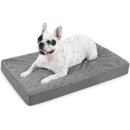 Durable Scratch-Resistant Rose Plush Dog Bed