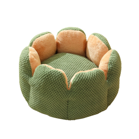 Woven Cactus – Cozy Knitted Design for Deep Sleep Cat Bed