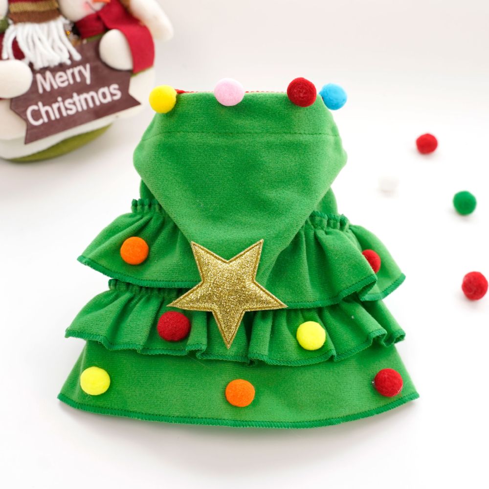 Christmas Tree Dog Cloak