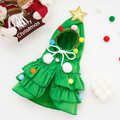 Christmas Tree Dog Cloak