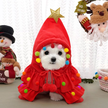 Christmas Tree Dog Cloak