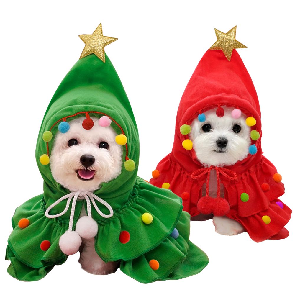 Christmas Tree Dog Cloak